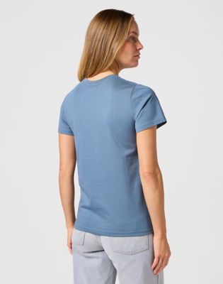 Graphic Tee in Dusty Blue alternative view