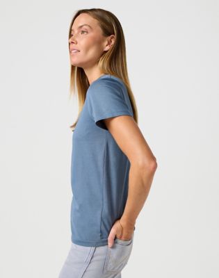 Graphic Tee in Dusty Blue alternative view 3