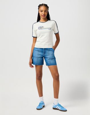 Ringer Tee in Vintage White alternative view 2
