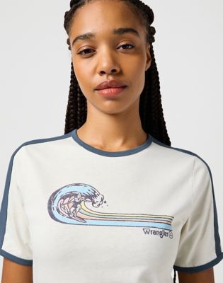 Ringer Tee in Vintage White alternative view 3