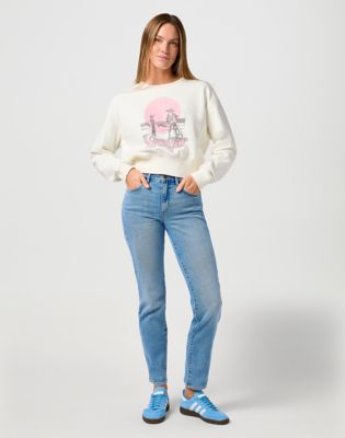 Relaxed Sweatshirt in Vintage White alternative view 2
