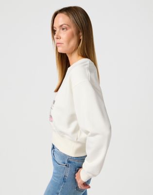 Relaxed Sweatshirt in Vintage White alternative view 3