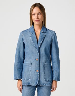 Relaxed Blazer in Baby Blue alternative view 2