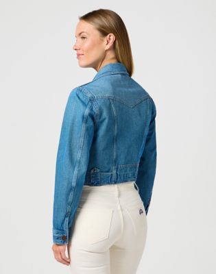 Denim Moto Jacket in Blossoming alternative view