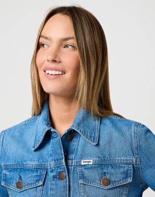 Denim Moto Jacket in Blossoming alternative view 4