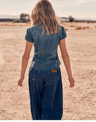 Slim Shrunken Shirt in Crazy Indigo alternative view