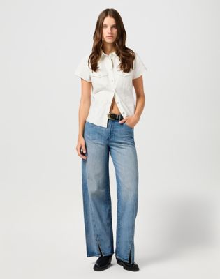 Slim Shrunken Shirt in Vintage White alternative view 2