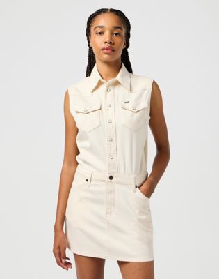Sleeveless Dress in Natural alternative view 5