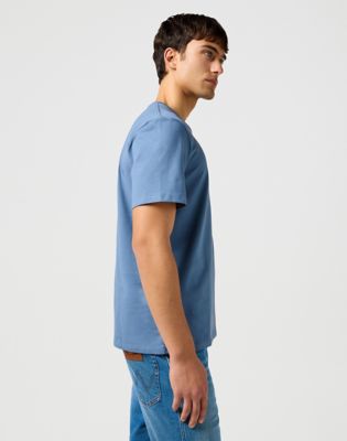 Sign Off Tee in Dusty Blue alternative view 3
