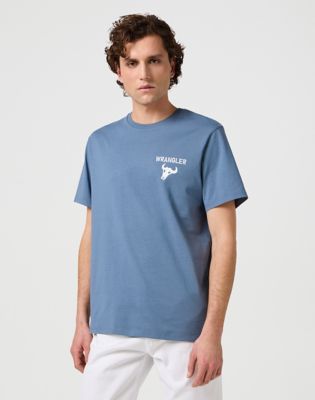 Graphic Tee in Dusty Blue alternative view