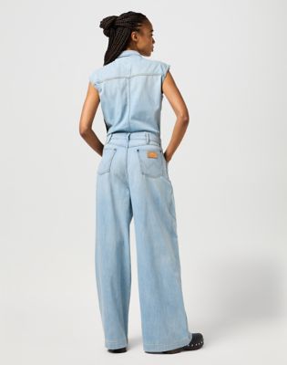 Trouser Jumpsuit in Pale Blue Wash alternative view
