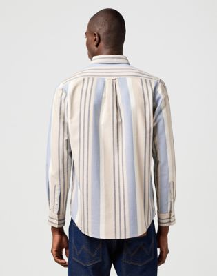 Bronco Shirt in Tan Stripe alternative view