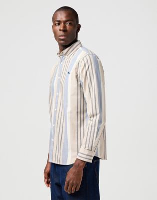 Bronco Shirt in Tan Stripe alternative view 3