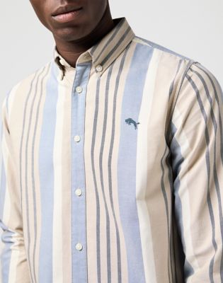 Bronco Shirt in Tan Stripe alternative view 4