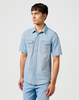 Short Sleeve Western Shirt in Authentic Tint