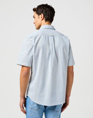 Regular Short Sleeve Shirt in Pacific Stripe alternative view