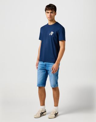 Small Graphic Tee in Navy alternative view 2