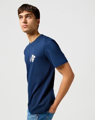 Small Graphic Tee in Navy alternative view 3