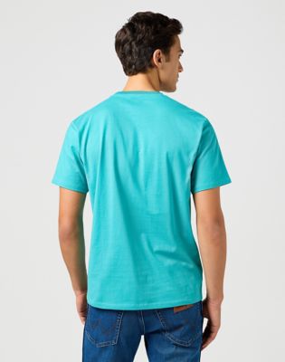 Wrangler Small Logo Tee Latigo Bay Size 4XL
 