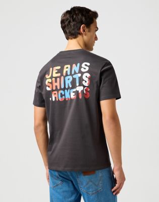 Big Graphic Tee in Faded Black alternative view