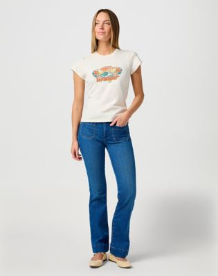 Shrunken Band Tee in Vintage White alternative view 2