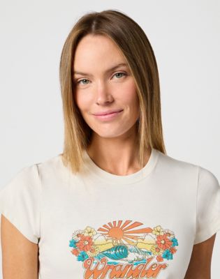 Shrunken Band Tee in Vintage White alternative view 4
