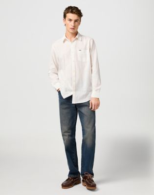 1 Pocket Shirt in White alternative view 2