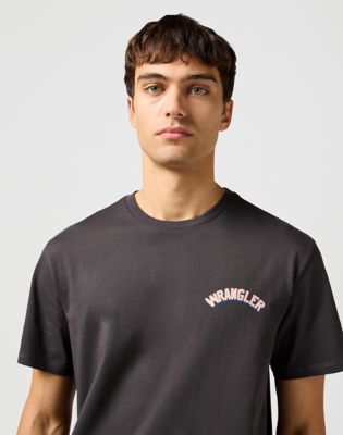Graphic Tee in Faded Black alternative view 5