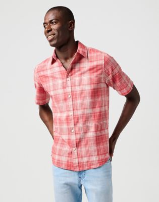 Regular Short Sleeve Shirt in Red