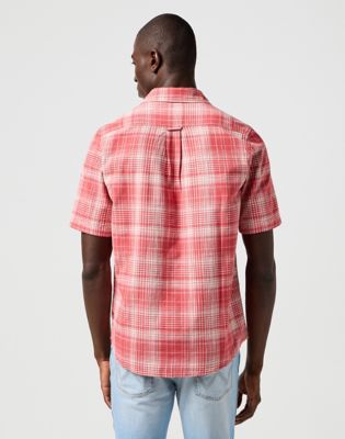 Wrangler Regular Short Sleeve Shirt Red Size L
 