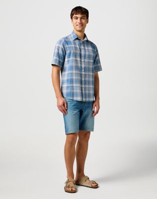 Regular Short Sleeve Shirt in Blue alternative view 2