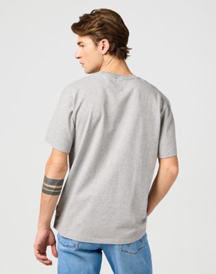 Wrangler Graphic Tee Mid Grey Mel Size 4XL
 