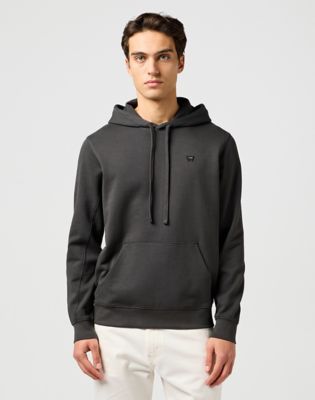 Regular Sign Off Hoodie in Faded Black main view