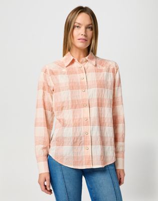 Clean Western Shirt in Vintage White alternative view