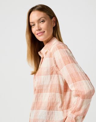 Clean Western Shirt in Vintage White alternative view 4