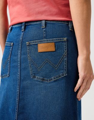 Denim Maxi Skirt in Endless Depths alternative view 3