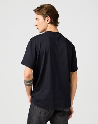 Short Sleeve Solid Tee in Black alternative view