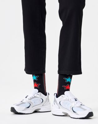 Wrangler® x Happy Socks Stars Sock in Black alternative view