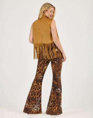 Wrangler x Lainey Wilson Festival Fringe Vest in Bone Brown alternative view 2