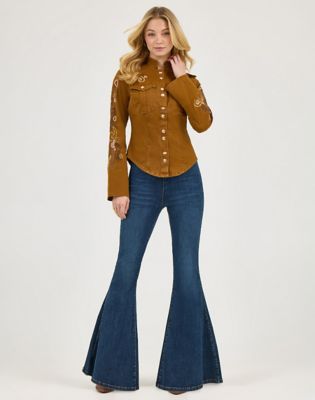 Wrangler x Lainey Wilson Embroidered Utility Jacket in Monk's Robe alternative view 7