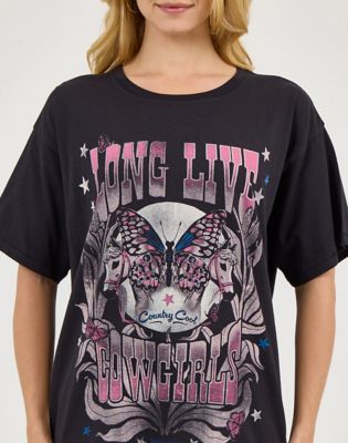 Wrangler x Lainey Wilson Long Live Cowgirls Oversized Tee in Long Live Cowgirls alternative view 2