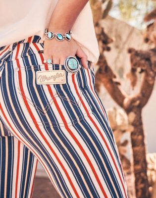 Wrangler x Lainey Wilson Striped Flare Jeans in Star Spangled Stripe alternative view