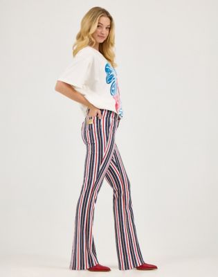 Wrangler x Lainey Wilson Striped Flare Jeans in Star Spangled Stripe alternative view 3