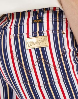 Wrangler x Lainey Wilson Striped Flare Jeans in Star Spangled Stripe alternative view 4