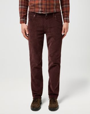 Wrangler Greensboro Corduroy Straight Pant Mahogany Size 42 x32