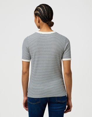 Slim Femme Knit Henley in Navy alternative view