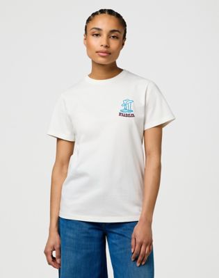 Wrangler Regular Graphic Tee Worn White