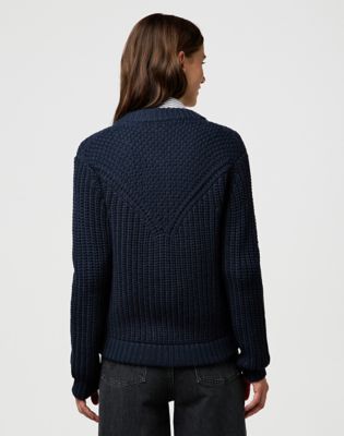 Wrangler Regular Western Kardigan ciemny granatowy