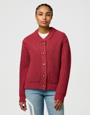 Wrangler Regular Western Cardigan Earth Red
