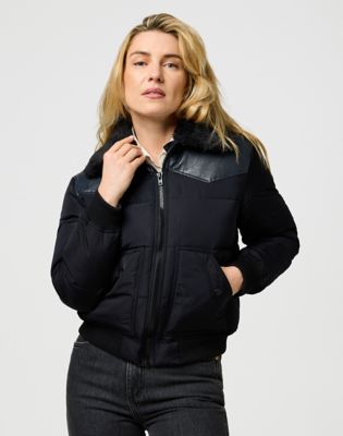 Wrangler Regular Western Puffer Black
